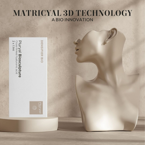 Pluryal Biosculpture ứng dụng công nghệ Matricyal 3D - kết hợp HA liên kết chéo và HA tự do để tạo tác động kép